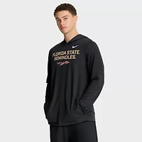 NCAA Nike Florida State Seminoles 2025 Sideline Dri-FIT Long Sleeve Hoodie T-Shirt