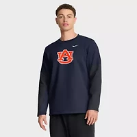 NCAA Nike Auburn Tigers 2025 Sideline Coach Therma-FIT Long Sleeve T-Shirt