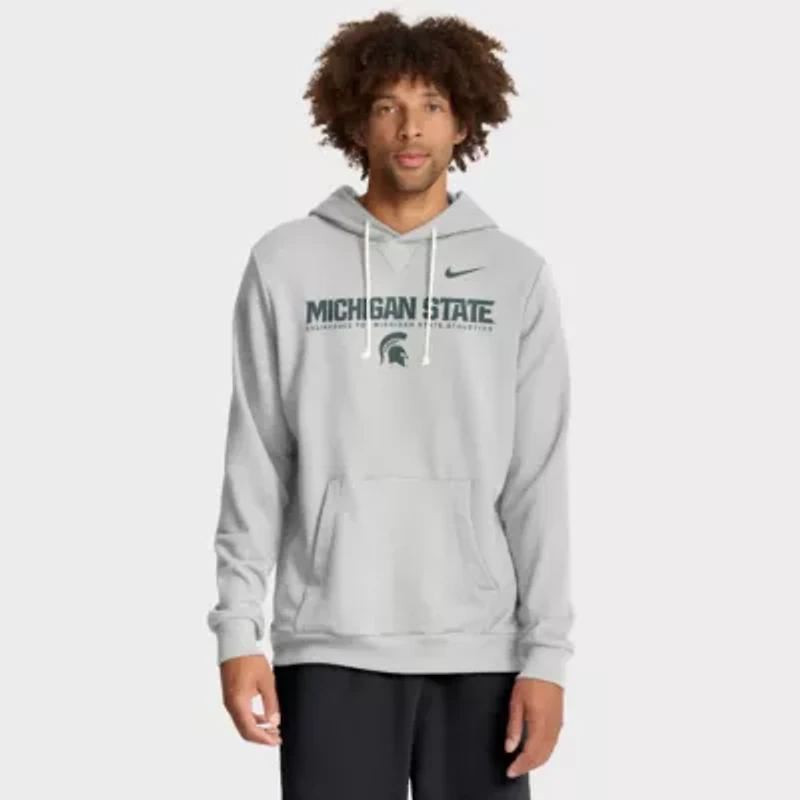 NCAA Nike Michigan State Spartans 2025 Sideline Standard Issue Dri-FIT Hoodie