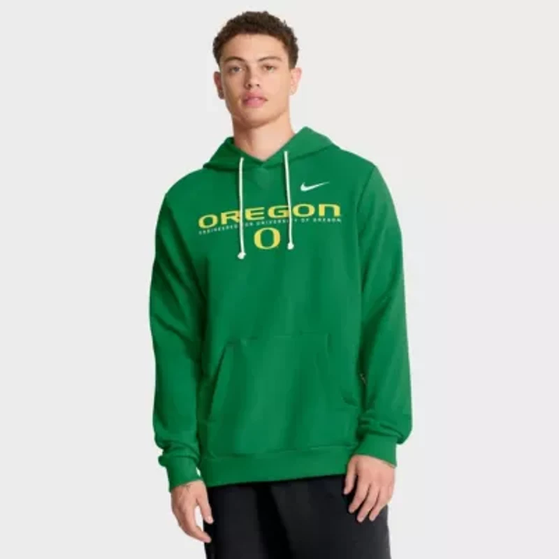 NCAA Nike Oregon Ducks 2025 Sideline Standard Issue Dri-FIT Hoodie