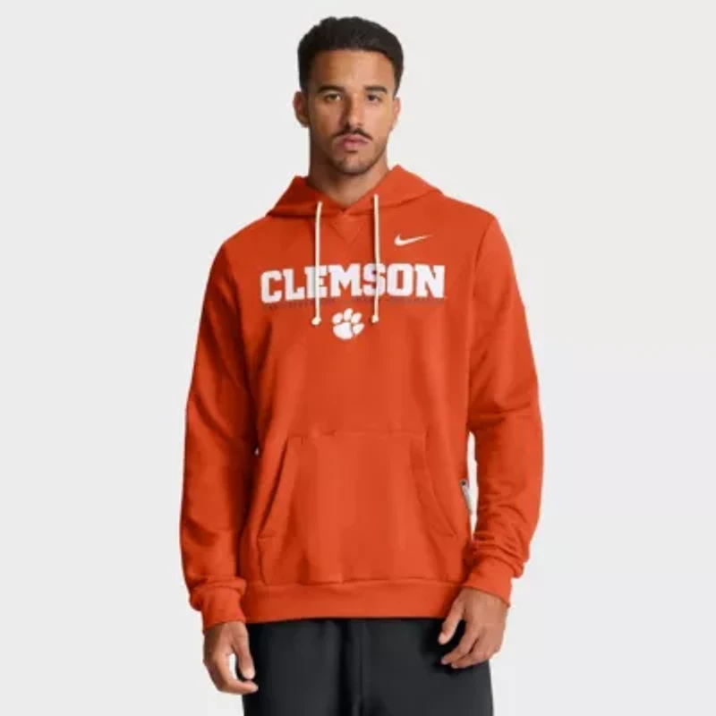NCAA Nike Clemson Tigers 2025 Sideline Standard Issue Dri-FIT Hoodie