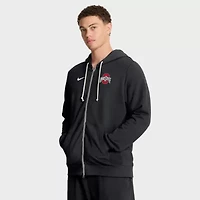 NCAA Nike Ohio State Buckeyes 2025 Sideline Standard Issue Dri-FIT Full-Zip Hoodie