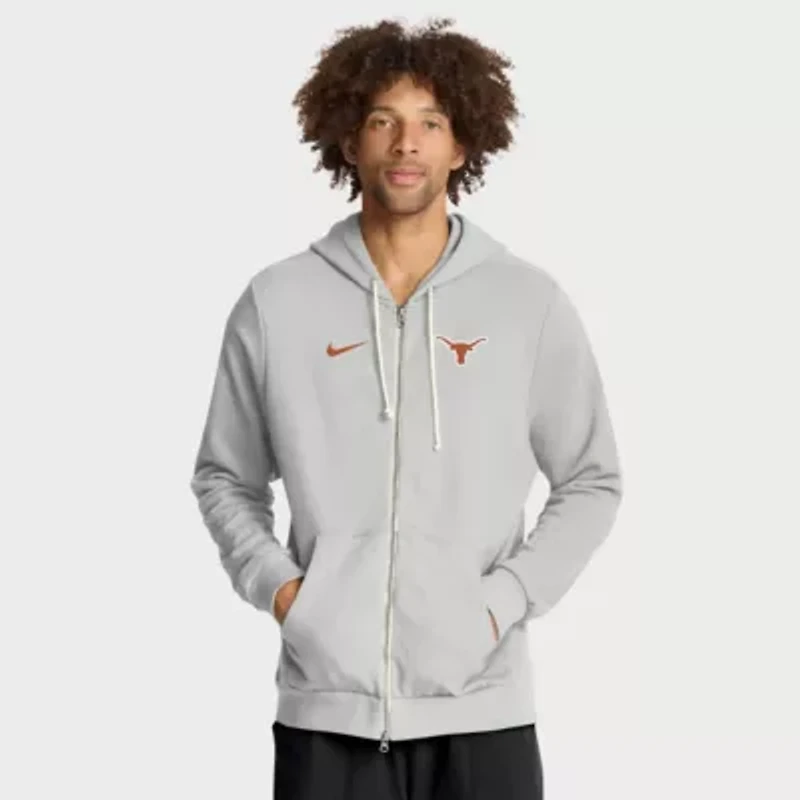 NCAA Nike Texas Longhorns 2025 Sideline Standard Issue Dri-FIT Full-Zip Hoodie