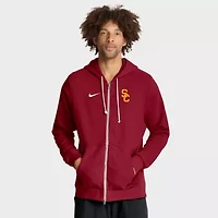 NCAA Nike USC Trojans 2025 Sideline Standard Issue Dri-FIT Full-Zip Hoodie