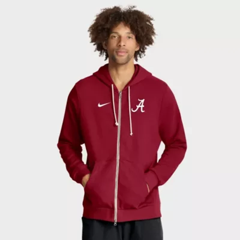 Alabama Crimson Tide NCAA Nike 2025 Sideline Standard Issue Dri-FIT Full-Zip Hoodie