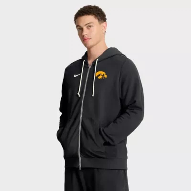 NCAA Nike Iowa Hawkeyes 2025 Sideline Standard Issue Dri-FIT Full-Zip Hoodie