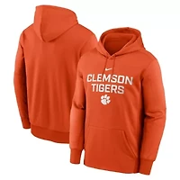 NCAA Nike Clemson Tigers Team Stacked Performance Pullover Hoodie