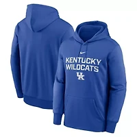 NCAA Nike Kentucky Wildcats Team Stacked Performance Pullover Hoodie