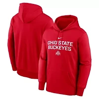 NCAA Nike Ohio State Buckeyes Team Stacked Performance Pullover Hoodie