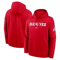NCAA Nike Ohio State Buckeyes Nickname Club Fleece Pullover Hoodie