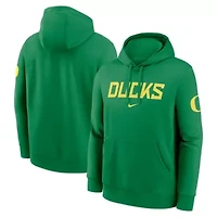 NCAA Nike Oregon Ducks Nickname Club Fleece Pullover Hoodie