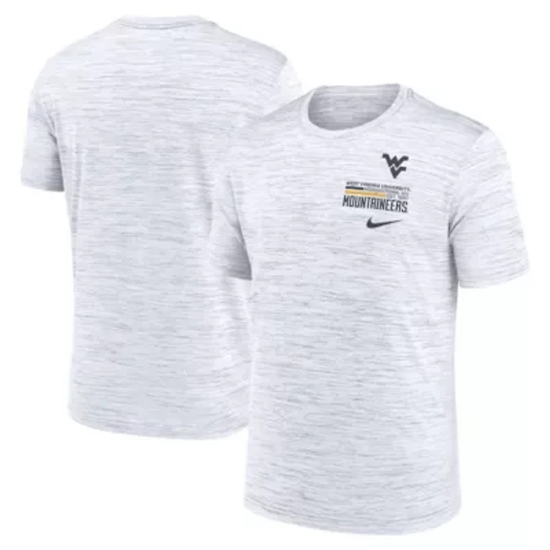 NCAA Nike West Virginia Mountaineers Velocity Stacked Dri-FIT T-Shirt