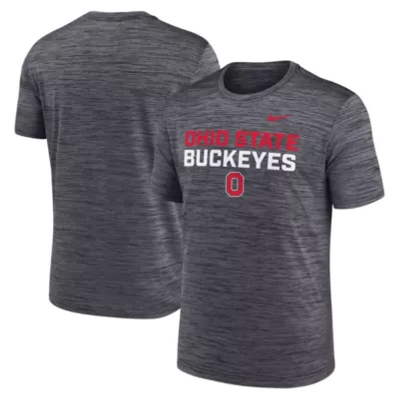 NCAA Nike Ohio State Buckeyes Campus Center Stack Velocity Dri-FIT T-Shirt