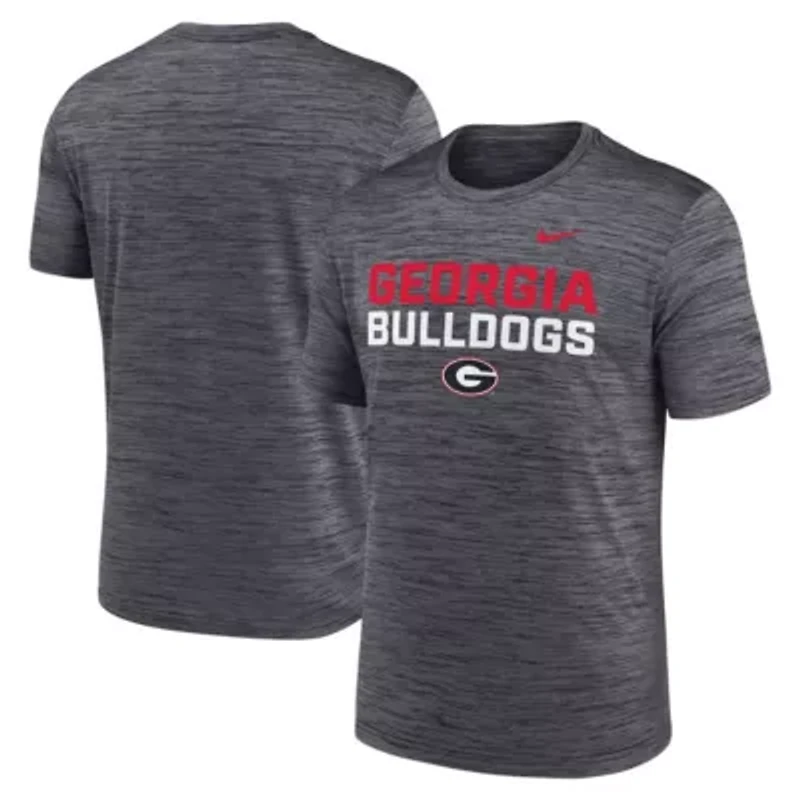 NCAA Nike Georgia Bulldogs Campus Center Stack Velocity Dri-FIT T-Shirt