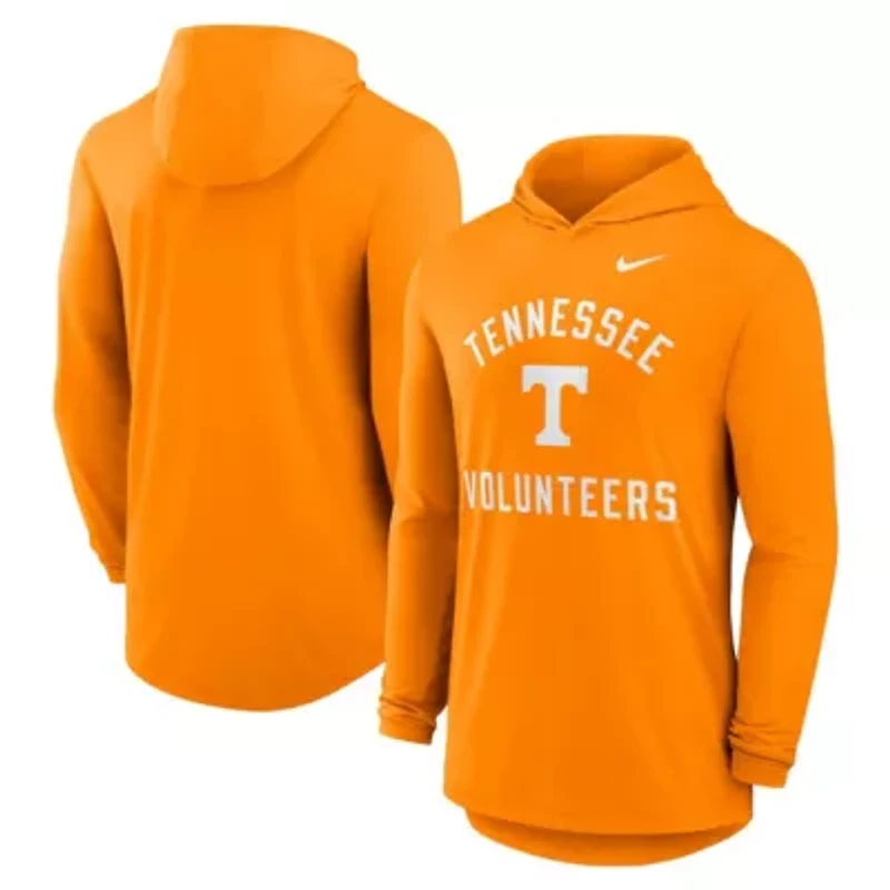 NCAA Nike Tennessee Volunteers Classic Arch Tri-Blend Dri-FIT Long Sleeve Hoodie T-Shirt