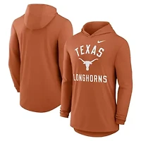 NCAA Nike Texas Longhorns Classic Arch Tri-Blend Dri-FIT Long Sleeve Hoodie T-Shirt