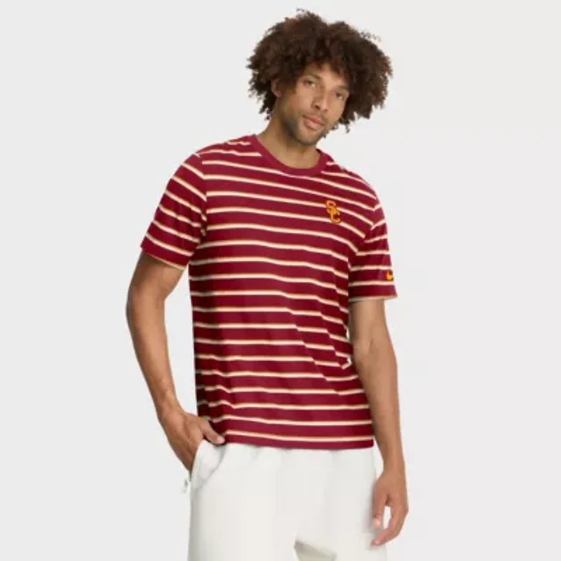 NCAA Nike USC Trojans Athletic Prep Legacy Summit Stripe T-Shirt
