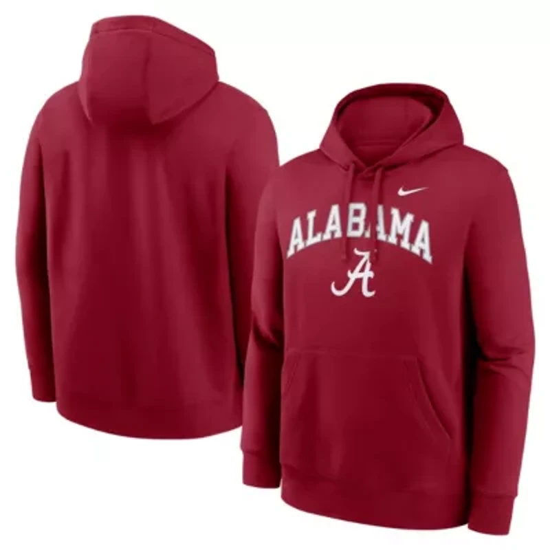 Alabama Crimson Tide NCAA Nike Club Fleece Arch Pullover Hoodie