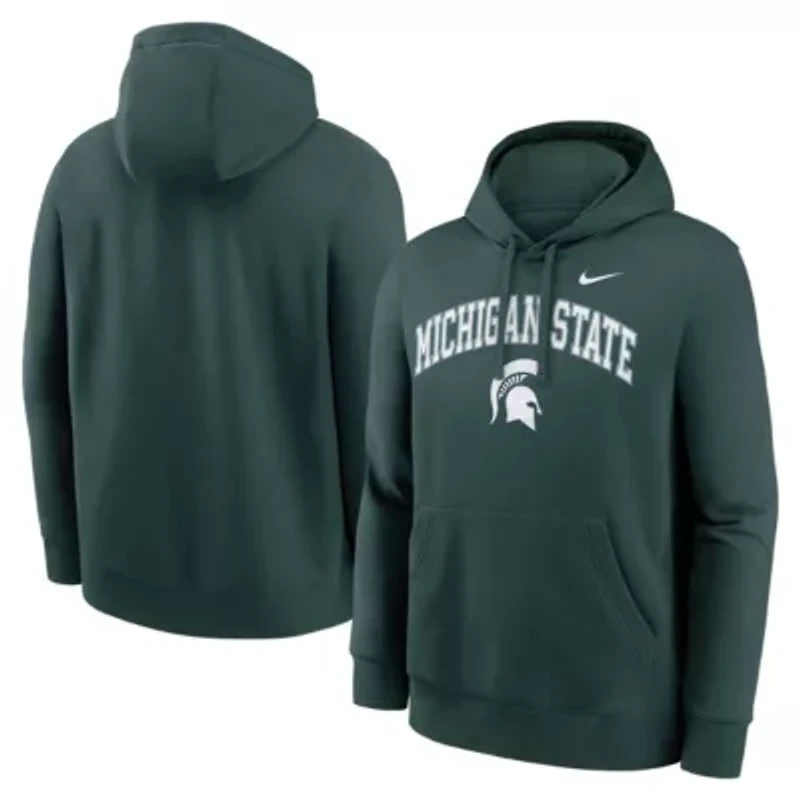 NCAA Nike Michigan State Spartans Club Fleece Arch Pullover Hoodie