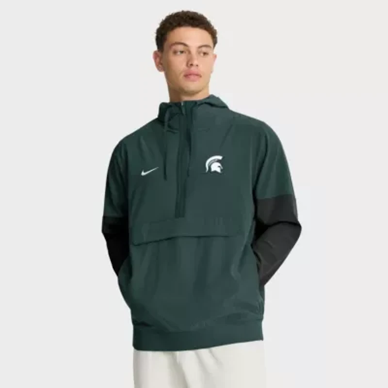 NCAA Nike Michigan State Spartans Anorak Half-Zip Hoodie Jacket