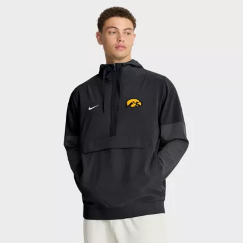 NCAA Nike Iowa Hawkeyes Anorak Half-Zip Hoodie Jacket