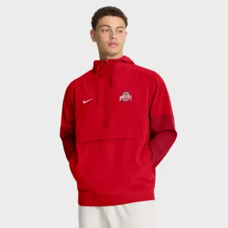 NCAA Nike Ohio State Buckeyes Anorak Half-Zip Hoodie Jacket