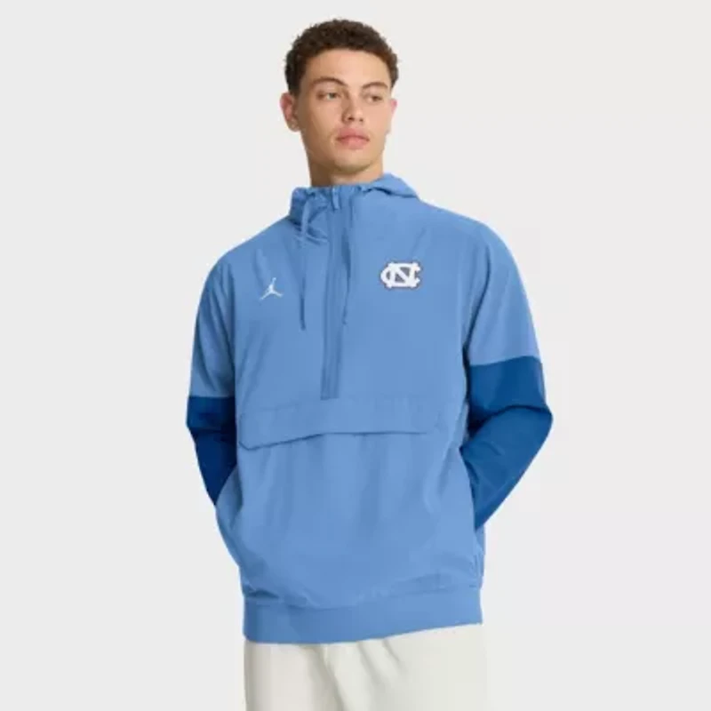 NCAA Nike Carolina North Tar Heels Anorak Half-Zip Hoodie Jacket