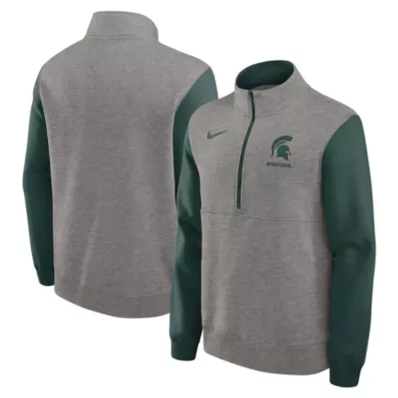 NCAA Nike Michigan State Spartans Club Fleece Half-Zip Pullover