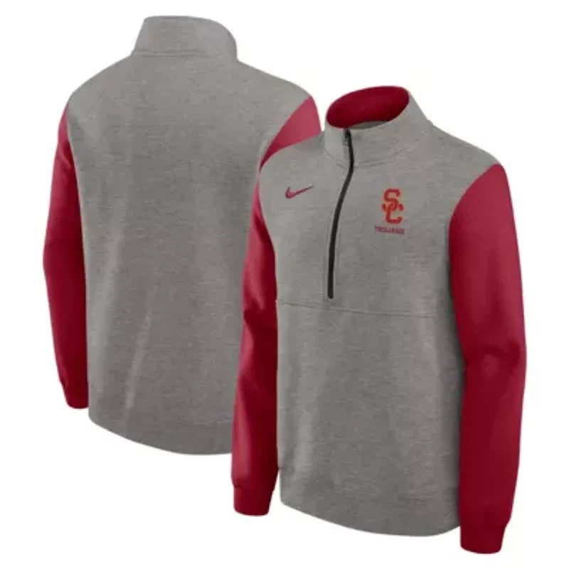 NCAA Nike USC Trojans Club Fleece Half-Zip Pullover