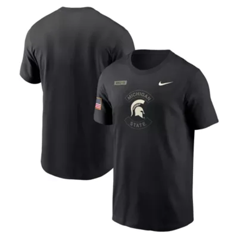 NCAA Nike Michigan State Spartans 2025 Military Appreciation Dri-FIT T-Shirt