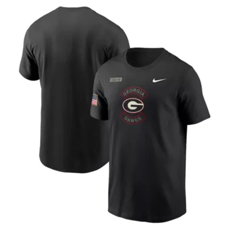 NCAA Nike Georgia Bulldogs 2025 Military Appreciation Dri-FIT T-Shirt