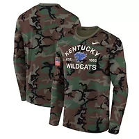 NCAA Nike Kentucky Wildcats 2025 Military Appreciation Legend Dri-FIT Long Sleeve T-Shirt