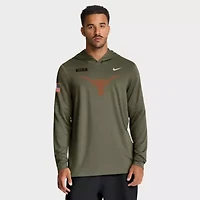 NCAA Nike Texas Longhorns 2025 Military Appreciation Dri-FIT Long Sleeve Hoodie T-Shirt