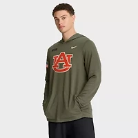 NCAA Nike Auburn Tigers 2025 Military Appreciation Dri-FIT Long Sleeve Hoodie T-Shirt