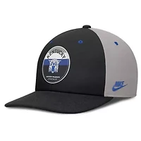 NCAA Nike Black/Gray Kentucky Wildcats Prep Pro Performance Snapback Hat
