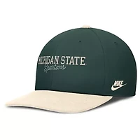 NCAA Nike Green/Cream Michigan State Spartans Pro Legacy Script Snapback Hat