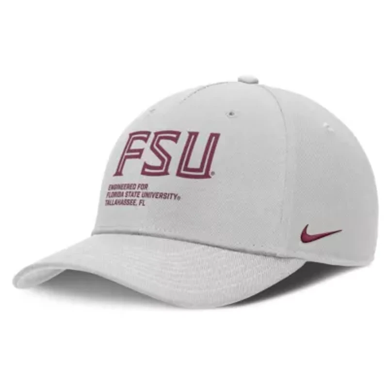 NCAA Nike Florida State Seminoles 2025 Sideline Dust Pinched Rise Adjustable Hat