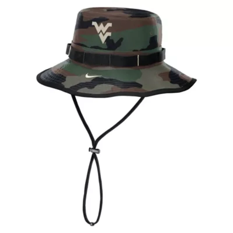 NCAA Nike West Virginia Mountaineers 2025 Military Appreciation Boonie Dri-FIT Bucket Hat