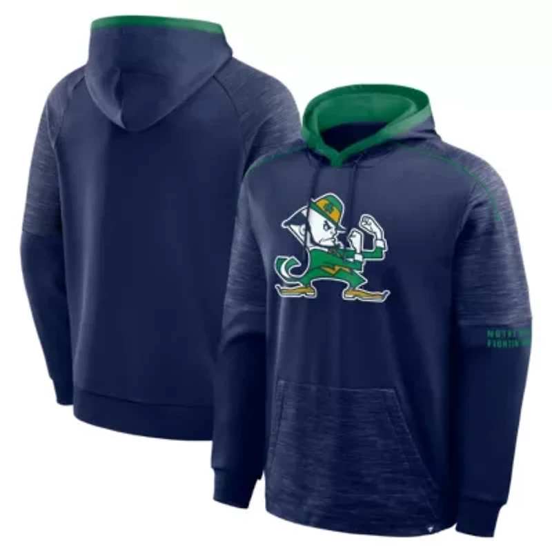 NCAA Fanatics Notre Dame Fighting Irish Quad Defender Pullover Hoodie