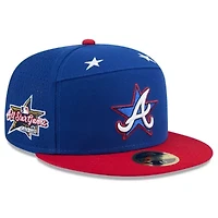 MLB Blue/Red Atlanta Braves 2025 All-Star Game Workout Side Patch 59FIFTY Fitted Hat
