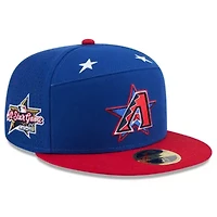 MLB Blue/Red Arizona Diamondbacks 2025 All-Star Game Workout Side Patch 59FIFTY Fitted Hat