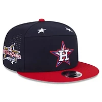 MLB Navy/Red Houston Astros 2025 MLB All-Star Game Workout Side Patch 9FIFTY Snapback Hat