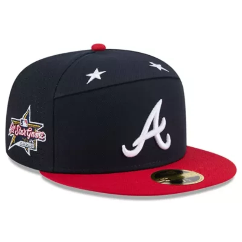 MLB Navy/Red Atlanta Braves 2025 All-Star Game Side Patch 59FIFTY Fitted Hat