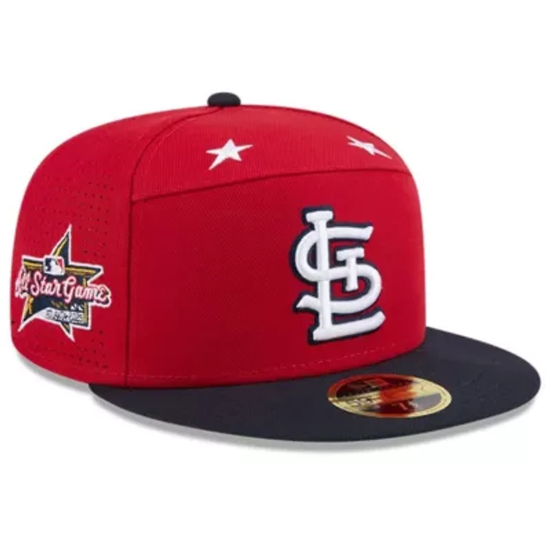 MLB Red/Navy St. Louis Cardinals 2025 All-Star Game Side Patch 59FIFTY Fitted Hat