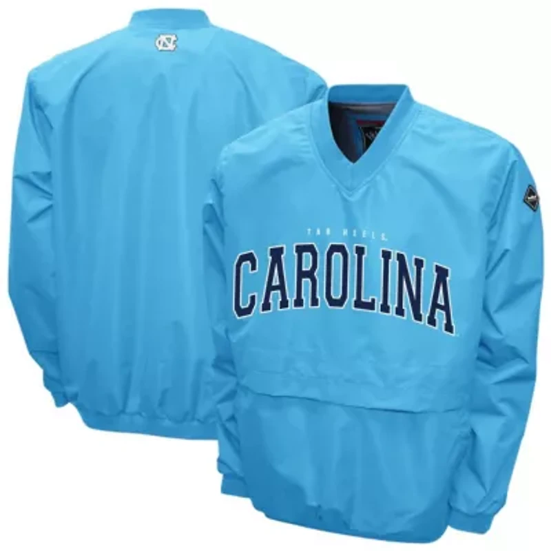 NCAA Franchise Club Carolina North Tar Heels Windshell FC Member V-Neck Pullover Jacket