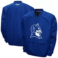 Duke Blue Devils NCAA Franchise Club Big Logo Windshell V-Neck Pullover Jacket