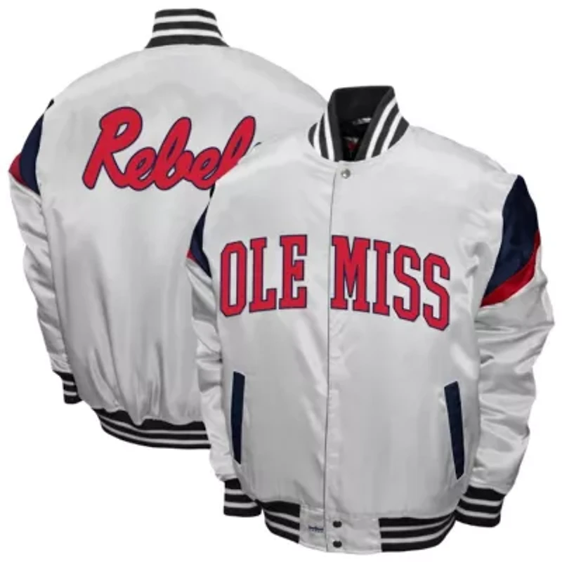 NCAA Franchise Club Ole Miss Rebels Power Satin Full-Snap Jacket