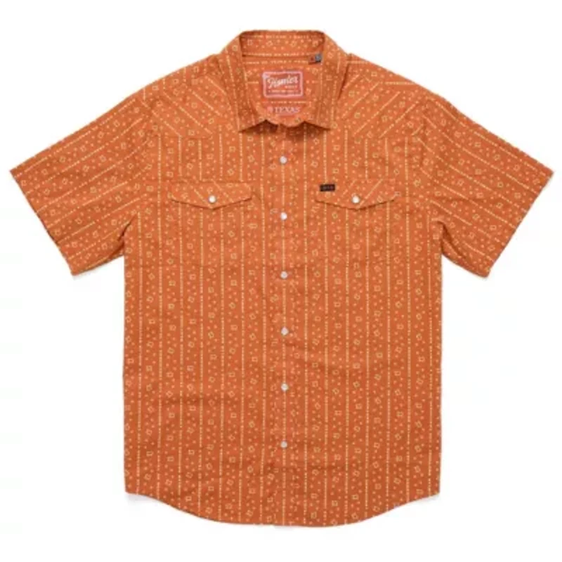 NCAA Texas Longhorns x Howler Brothers Print Full-Snap Shirt