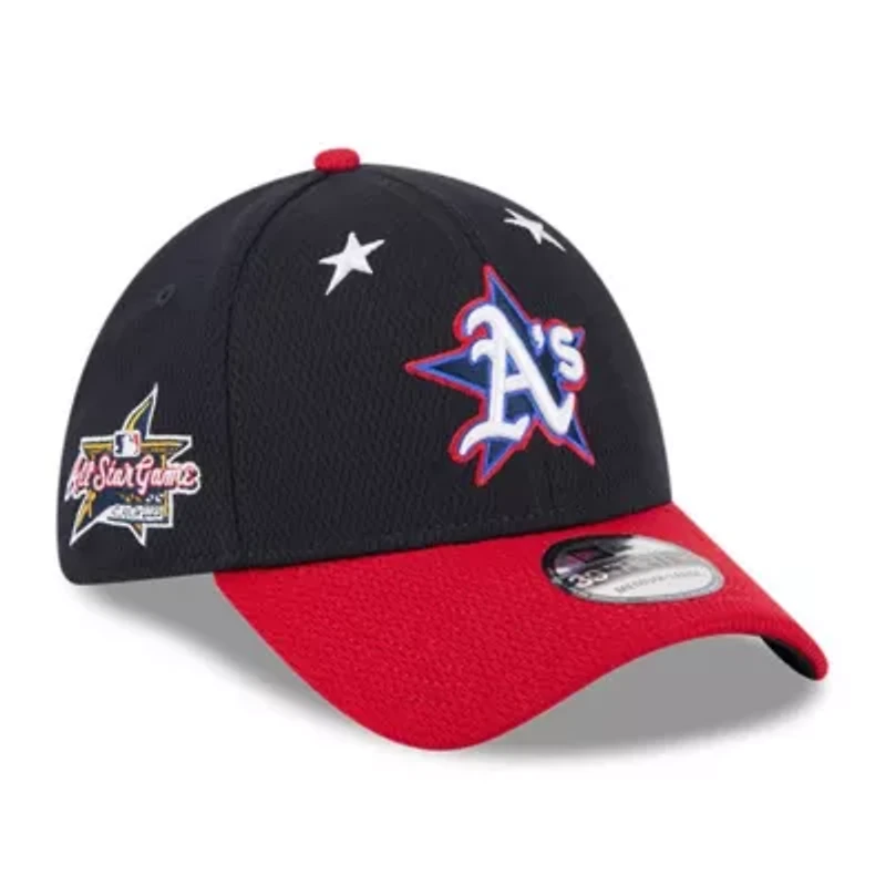 Oakland Athletics MLB Navy/Red 2025 All-Star Game Workout 39THIRTY Flex Hat
