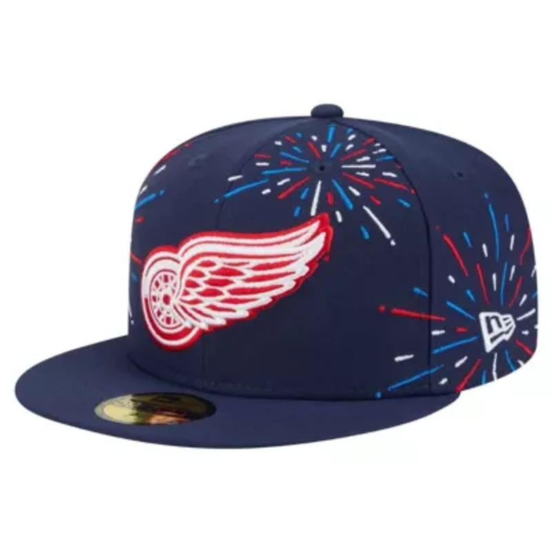 NHL Detroit Wings Americana Fireworks 59FIFTY Fitted Hat